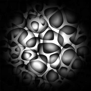 Abstract vector gravel pattern black background Stock-Illustration