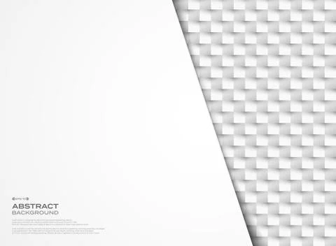 Abstract vector gray geometric paper cut mosaic design background. Stock-Illustration