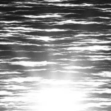 Abstract vector grayscale space background. Threads of glowing particles and  Stock Illustration