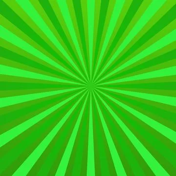 Abstract vector green background rays in retro style 스톡 일러스트