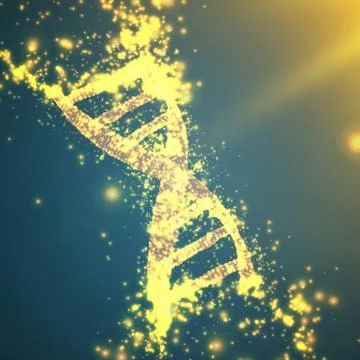 Abstract vector green point mesh background. Part of DNA thread. Futuristic m イラスト素材