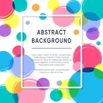 Abstract vector greeting card or poster design Stockillustratie