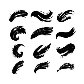 Abstract Vector Grunge Brush Stroke Vector Design Template 스톡 일러스트