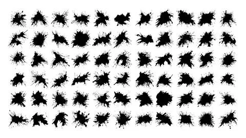 Abstract Vector Grunge Brush Stroke Vector Design Template Stock Illustration