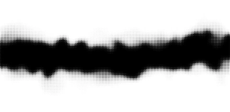 Abstract vector halftone background. Black and white texture of dots Illustrazione stock