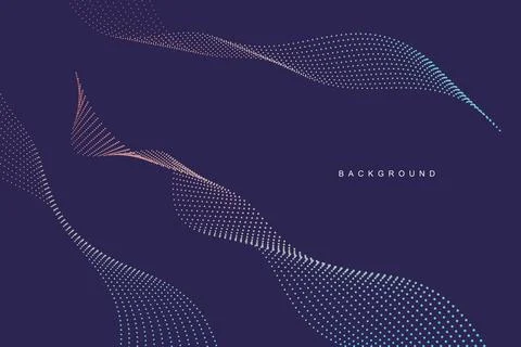 Abstract vector halftone dots. Halftone wave dots background. Stock Illustration