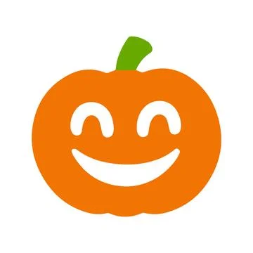 Abstract Vector Halloween Happy Pumpkin Icon or Logo Design Template 스톡 일러스트