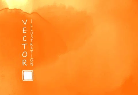 Abstract vector hand-drawn watercolor background. Color backdrop. Stock Illustration