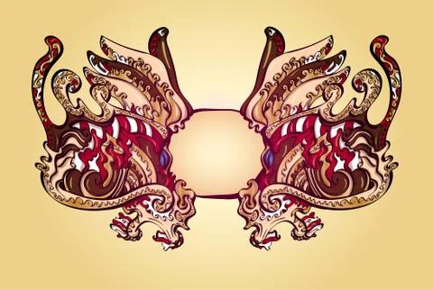 Abstract vector handdrawn frame Stock Illustration