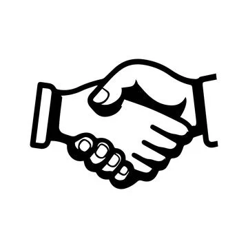 Abstract Vector handshake Icon or Logo Design Template 스톡 일러스트