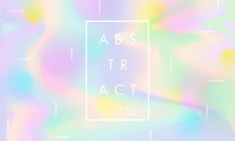 Abstract vector holographic gradient background for web, packaging, Stock Illustration