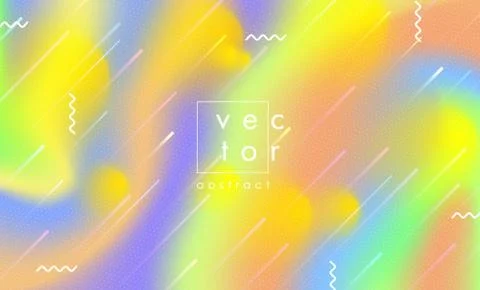 Abstract vector holographic gradient background for web, packaging, Stock Illustration