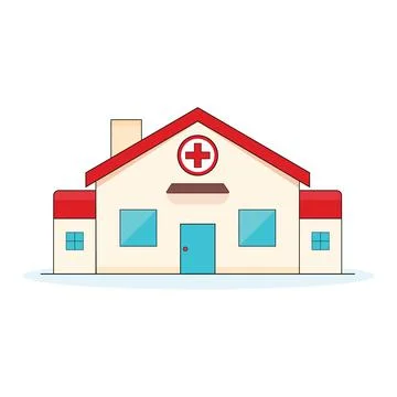 Abstract Vector Hospital Icon Design Template Stock Illustration