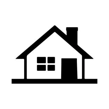 Abstract Vector House Icon or Logo Design Template Stock Illustration