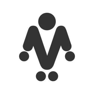 Abstract vector icon for a logo or emblem. Simple stock design for websites a Stock Illustration