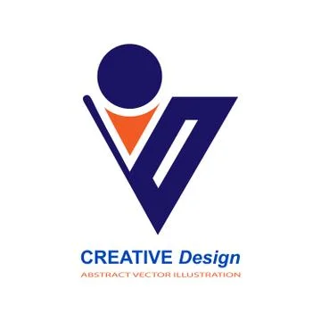 Abstract vector icon for a logo or emblem. Simple stock design for websites a Stock Illustration