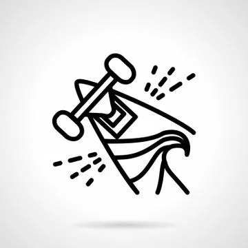 Abstract vector icon for summer sport Illustrazione stock