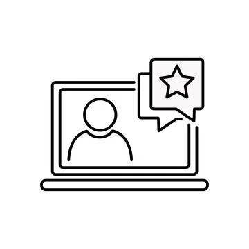 Abstract vector icon on the white, Illustration isolated for graphic and web Stock Illustration