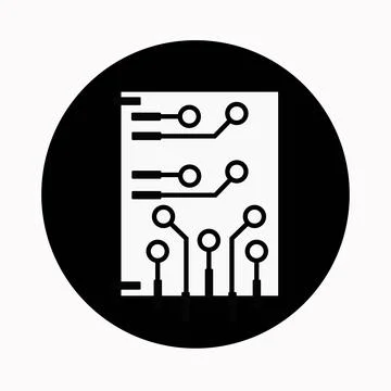 Abstract vector icon on the white, Illustration isolated for graphic and web Stock Illustration