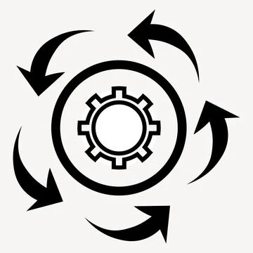 Abstract vector icon on white, illustrations isolated for graphic and web des Stock Illustration