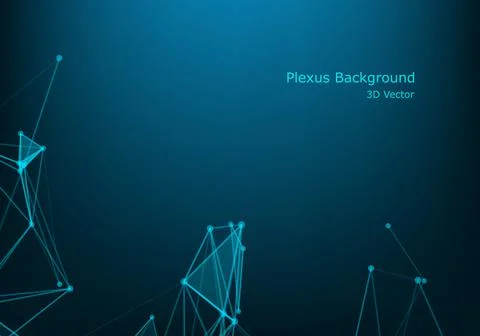 Abstract vector illuminated particles and lines. Plexus effect with spectrum  イラスト素材