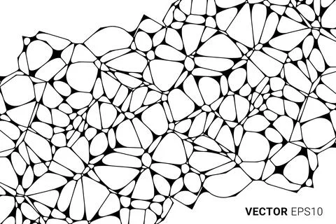 Abstract vector illustration with abstract mesh structure reminiscent of or.. Illustrazione stock