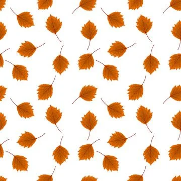 Abstract Vector Illustration Autumn Background with Falling Autumn Leaves. Se Stock Illustration