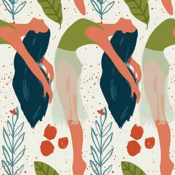 Abstract vector illustration. Ballet dancer girl. Stock Illustration