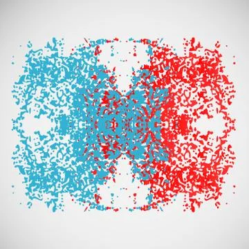 Abstract vector illustration of chaotic points eps 스톡 일러스트