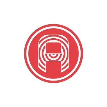 Abstract vector illustration circles forming letter a icon logo modern design Stock Illustration