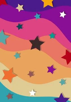 Abstract, vector illustration, colorful waves Stock Illustration