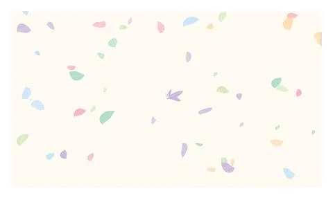 Abstract vector illustration with delicate colorful petals floating on crea.. イラスト素材