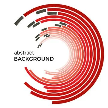 Abstract vector illustration depicting colored circles on a white background Stock Illustration