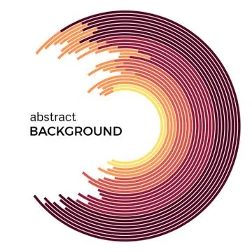 Abstract vector illustration depicting colored circles on a white background Illustrazione stock