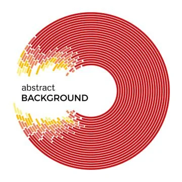 Abstract vector illustration depicting colored circles Stock Illustration