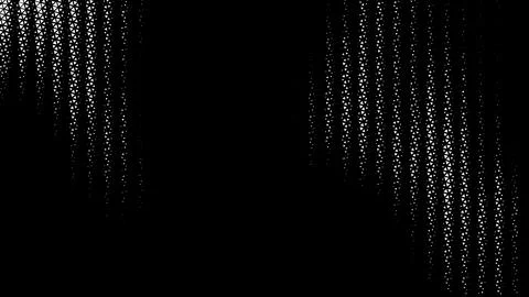 Abstract vector illustration of falling white triangle pattern on black bac.. Stock Illustration