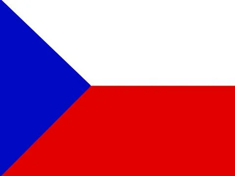 Abstract vector illustration of the flag of the Czech Republic Illustrazione stock
