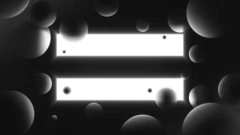 Abstract vector illustration with glowing white rectangles on dark background Stock Illustration