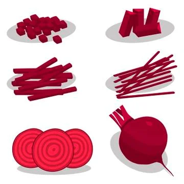 Abstract vector illustration of logo for the theme of red beet イラスト素材