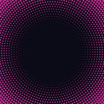 Abstract vector illustration of a pink geometric halftone pattern background Stock Illustration