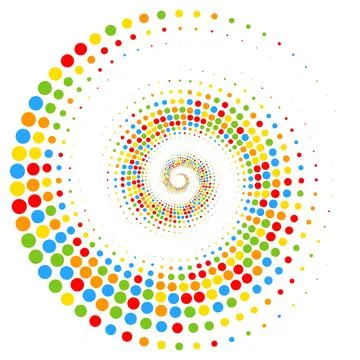 Abstract vector illustration of randomly scattered colorful dots, festive s.. Stock Illustration