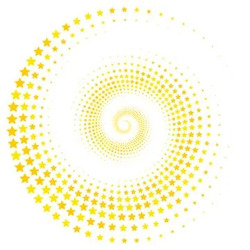 Abstract vector illustration of randomly scattered colorful stars, festive sp Stock Illustration