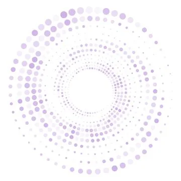 Abstract vector illustration of randomly scattered colorful dots, festive spi Stock Illustration