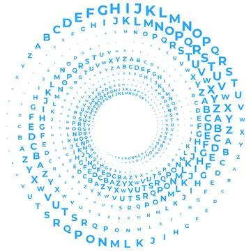 Abstract vector illustration of randomly scattered colorful English lettes AB イラスト素材