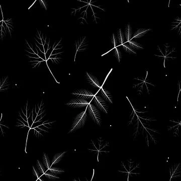 Abstract Vector Illustration Seamless Pattern Background with Falling Autumn  Stock Illustration