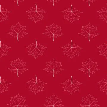 Abstract Vector Illustration Seamless Pattern Background with Falling Autumn  Stock Illustration