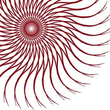 Abstract vector image on the basis of divergent, convergent rays Stock Illustration