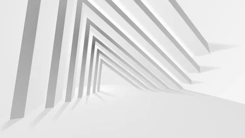 Abstract vector image of a curved line in light gray color. Stock Illustration