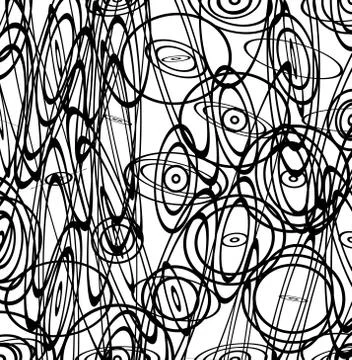 Abstract vector image with squiggly, squiggle lines Illustrazione stock