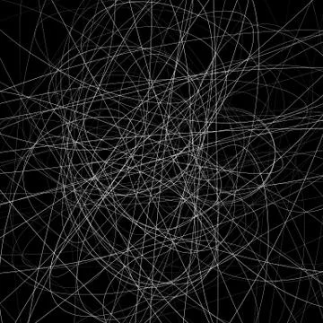 Abstract vector image with squiggly, squiggle lines Illustrazione stock